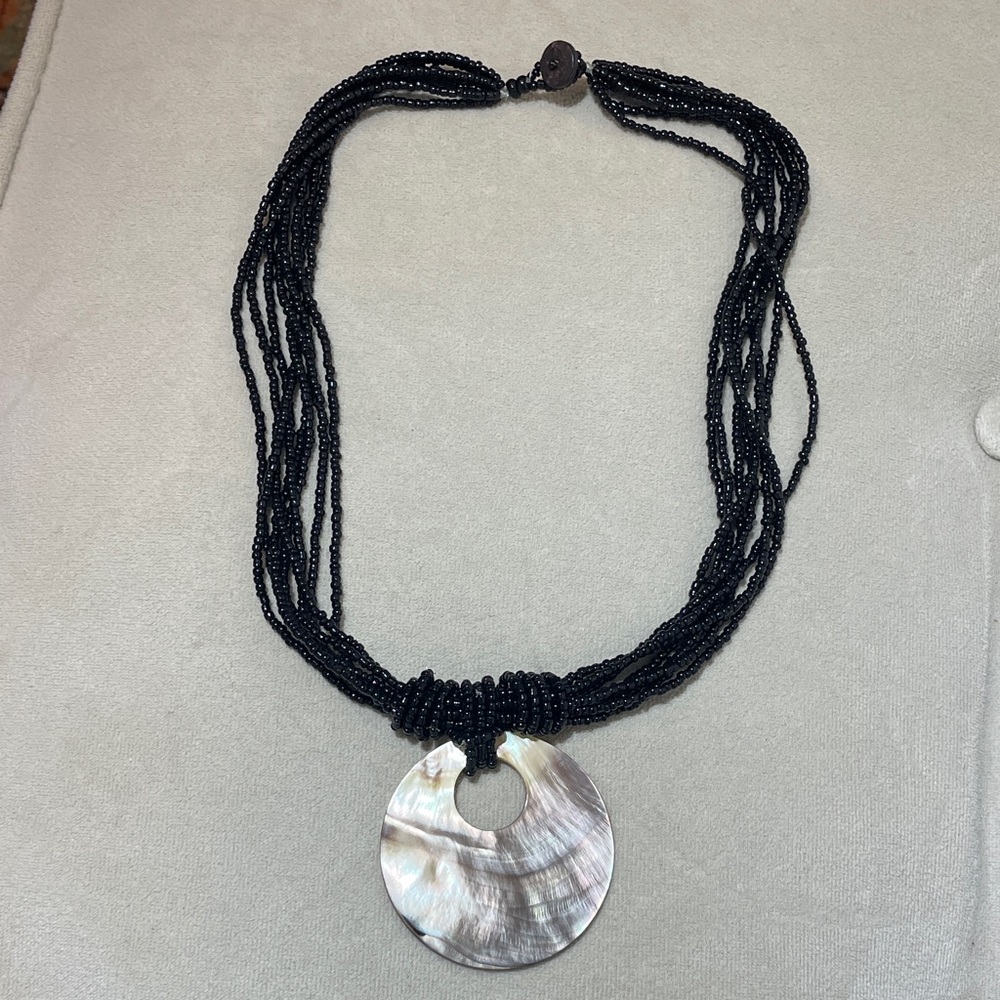Handbeaded Multi Strand Necklace